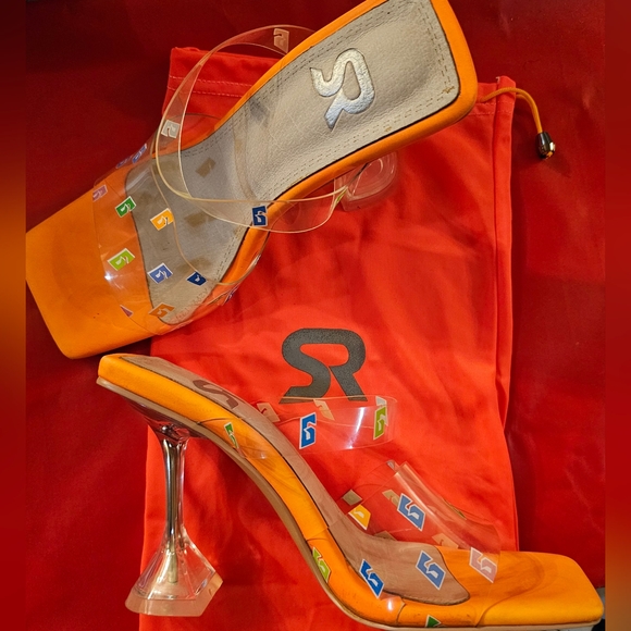 GSUWOO So Real clear heels with logo - Picture 2 of 5